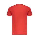 Cavalli Class Rosso Cotton Men T-Shirt
