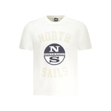 North Sails White Cotton Men T-Shirt