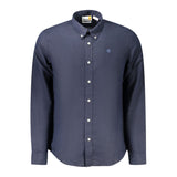 Timberland Blue Linen Men Shirt