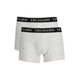 Trussardi Gray Cotton Boxers