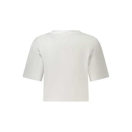 Fila White Organic Cotton Women T-Shirt