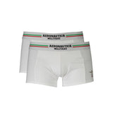 Aeronautica Militare White Cotton Men Boxer