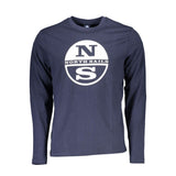 North Sails Blu Cotton Men T-Shirt
