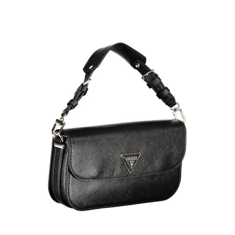 Guess Jeans Nero Poliuretano Woman Handbag