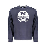 North Sails Blue Cotton Men Sweatshirt