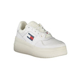 Tommy Hilfiger White Polyester Athletic Sneakers