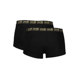 Cavalli Class Black Cotton Men's Boxer Underwear Pair
