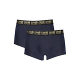 Cavalli Class Blu Cotton Mens Boxer
