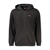 Tommy Hilfiger Black Cotton Men's Hoodie Sweatshirt