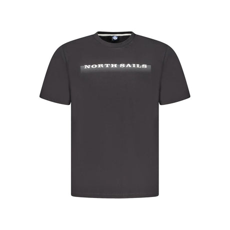 North Sails Black Cotton Men's T-Shirt