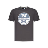 North Sails Black Cotton Men's T-Shirt