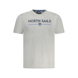 North Sails Grigio Cotton Men T-Shirt