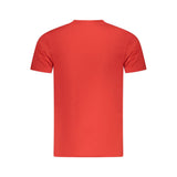 Cavalli Class Rosso Cotton Men T-Shirt