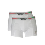 Aeronautica Militare White Cotton Men's Boxer Briefs
