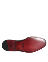Dolce & Gabbana Black Leather Lace Up Derby Dress Formal Shoes