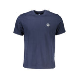 North Sails Blue Cotton Men T-Shirt