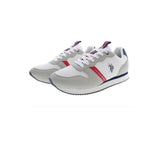 U.S. POLO ASSN. White Polyester Men's Sneaker