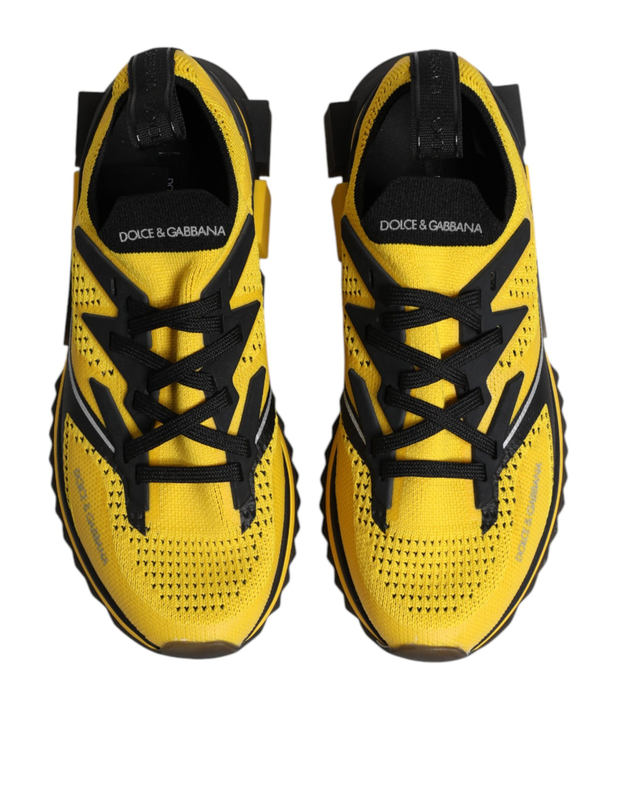 Dolce & Gabbana Yellow SORRENTO Sport Stretch Sneakers Shoes