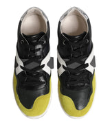 Dolce & Gabbana Multicolor Lace Up Low Top Men Sneakers Shoes