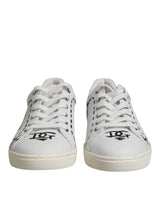 Dolce & Gabbana White London Calf Leather Men Sneakers Shoes