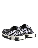 Dolce & Gabbana Black White Sorrento Low Top Sneakers Shoes
