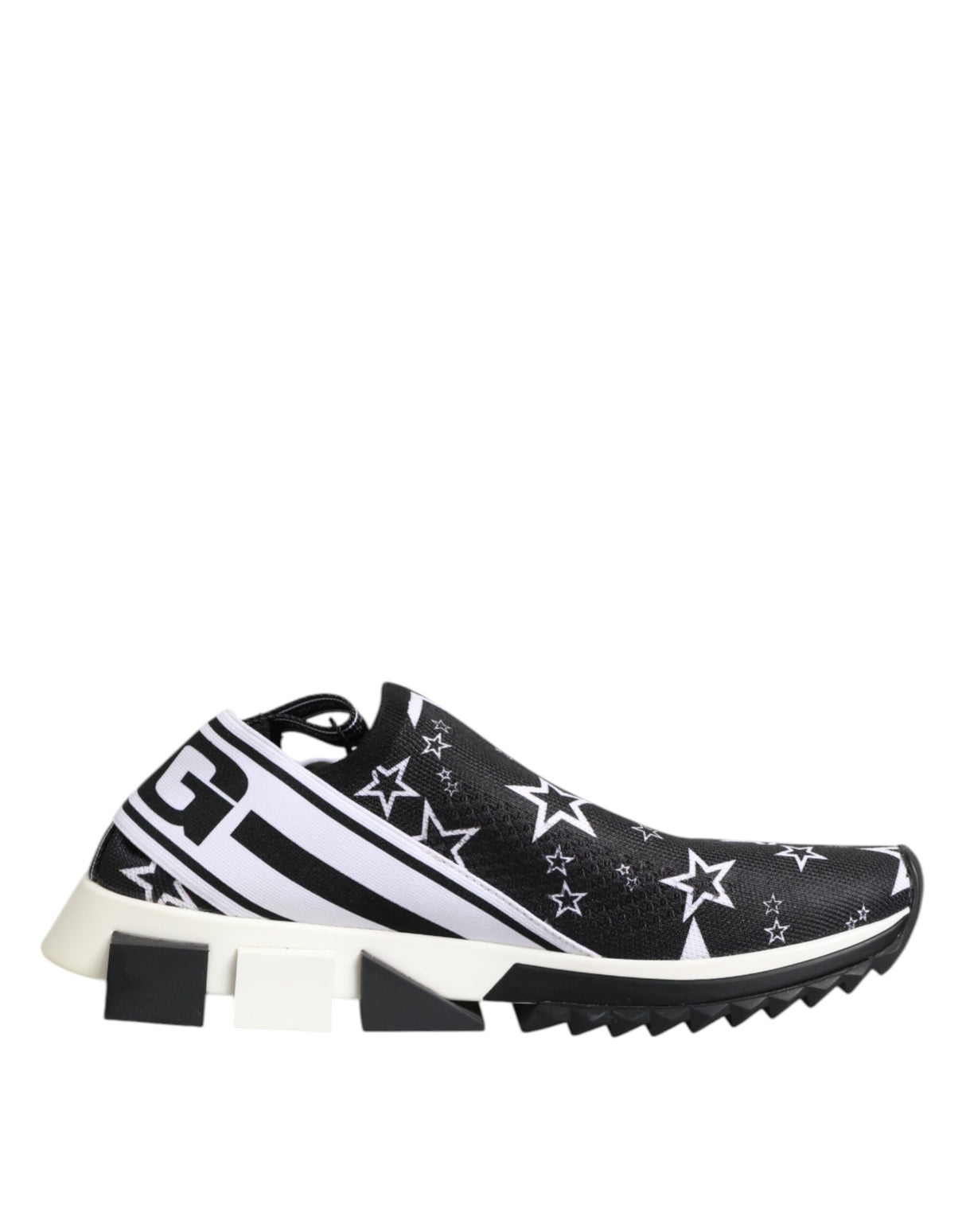 Dolce & Gabbana Black White Sorrento Low Top Sneakers Shoes