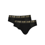 Cavalli Class Black Cotton Briefs