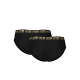 Cavalli Class Black Cotton Briefs