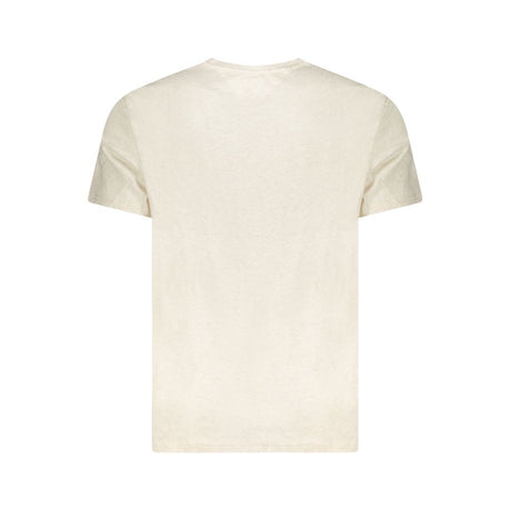 Tommy Hilfiger Beige Cotton Men's T-Shirt