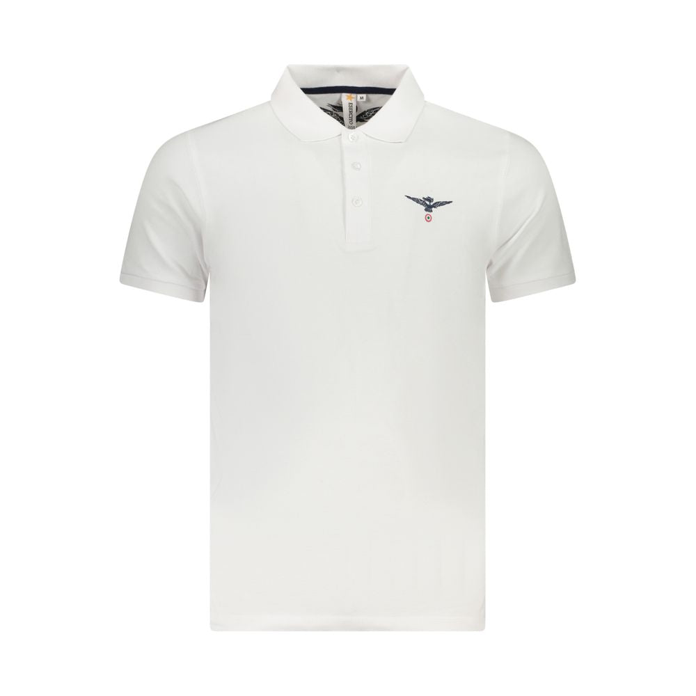 Accademia Militare Bianco Cotton Mens Polo
