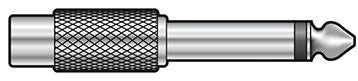 QTX 6.3mm Plug-RCA Skt Adaptor 757.141UK (Bag)