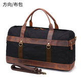 Vintage Waxed Canvas Travel Bag for Camping and Storage