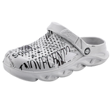 Men's Outdoor Graffiti Beach Slippers with Large Holes