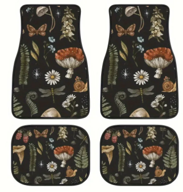 Vintage Bohemian Style Car Floor Mat