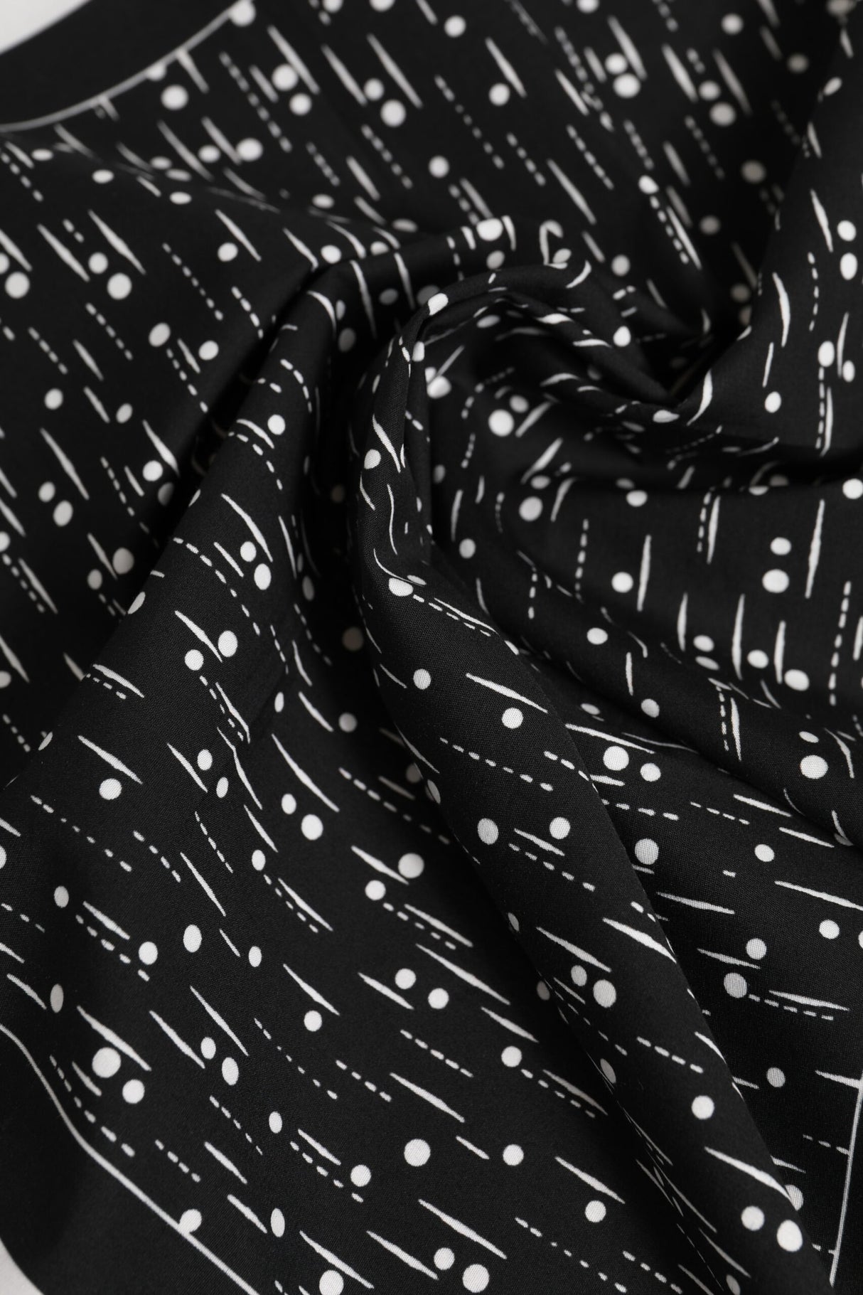 Dolce & Gabbana Black White Printed Square Foulard Scarf