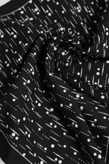 Dolce & Gabbana Black White Printed Square Foulard Scarf