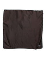 Dolce & Gabbana Brown DG Crown Silk Square Men Foulard Scarf