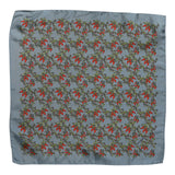 Dolce & Gabbana Gray Chilis Silk Square Men Foulard Scarf