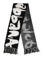 Dolce & Gabbana Black Logo Neck Warmer Wrap Men Shawl Scarf