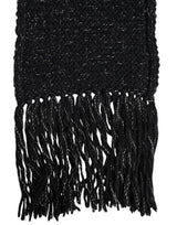 Dolce & Gabbana Black Cashmere Neck Warmer Wrap Shawl Scarf