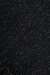 Dolce & Gabbana Black Cashmere Neck Warmer Wrap Shawl Scarf