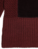 Dolce & Gabbana Maroon Black Neck Warmer Wrap Shawl Scarf