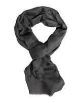 Dolce & Gabbana Gray Logo Print Neck Warmer Wrap Shawl Scarf
