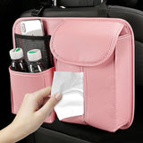 Universal PU Leather Car Seat Back Organizer Bag