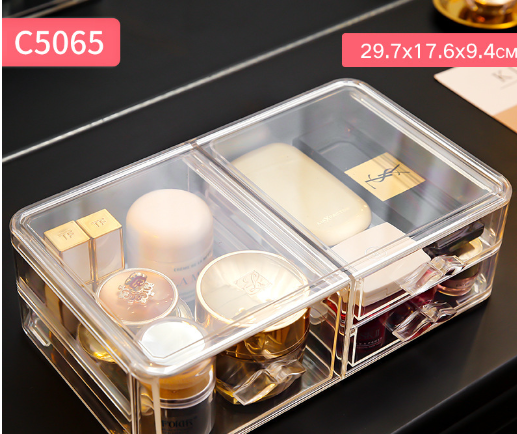 Dustproof Drawer Makeup Organizer Box for Desktop