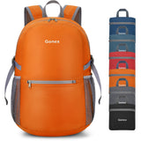 Gonex Ultra Lightweight Packable Daypack Handy Foldable Camping Outdoor Travel Cycling Backpack(Orange)