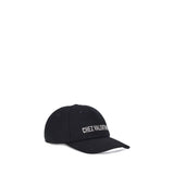 Valentino Garavani Black Cotton Cap (Baseball Hat)