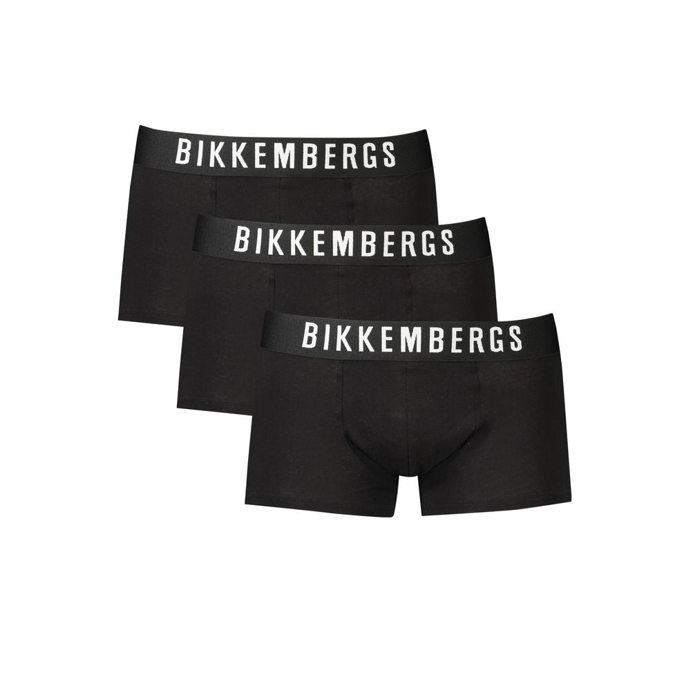 Bikkembergs Black Polyester Men Boxer
