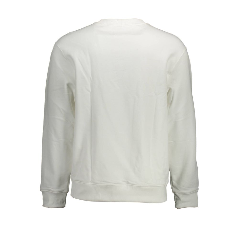 Calvin Klein White Cotton Men Sweatshirt