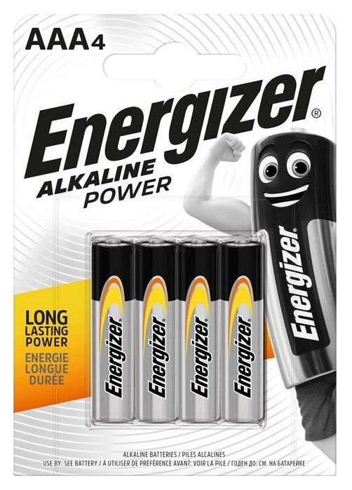 Energizer Alkaline Power AAA Batteries (4pcs)
